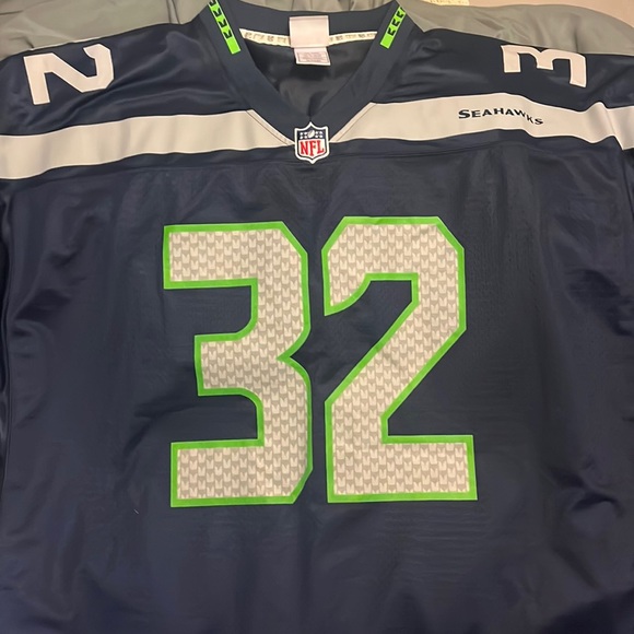 Seattle Seahawks Chris Carson Home dark blue jersey, 3XL - Picture 1 of 3
